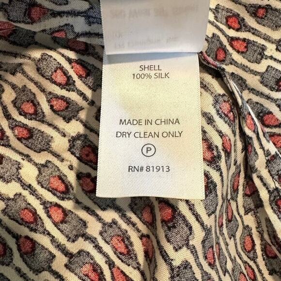 Tracy Reese Anthropologie Smocked Halter Dress 100% Silk Indigo Ruby Motif M NWT - Picture 8 of 12